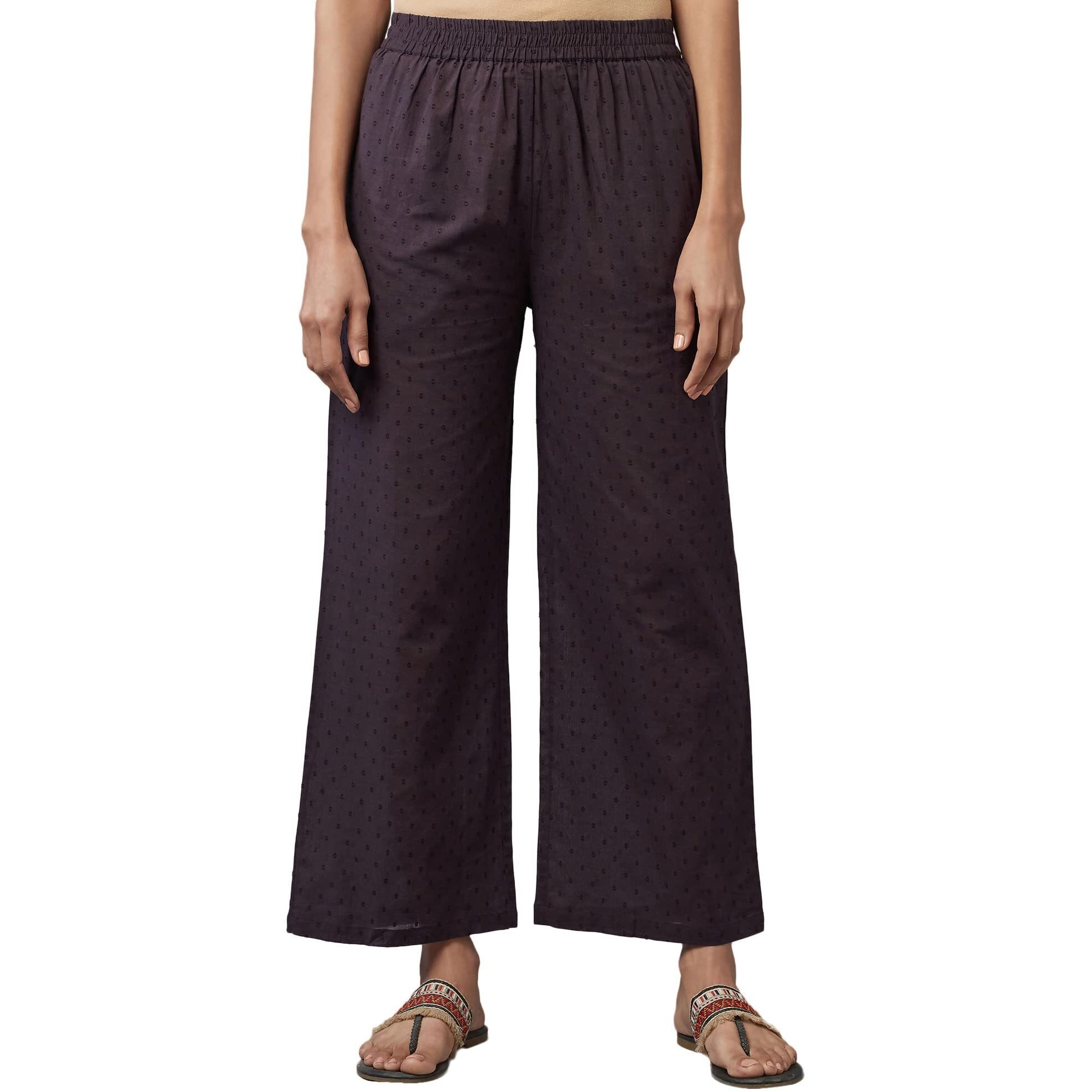 W Pure Cotton Strechable Parallel Pants For Women | Pure Cotton Parallel Pants For Women | Trousers For Women | W For Woman