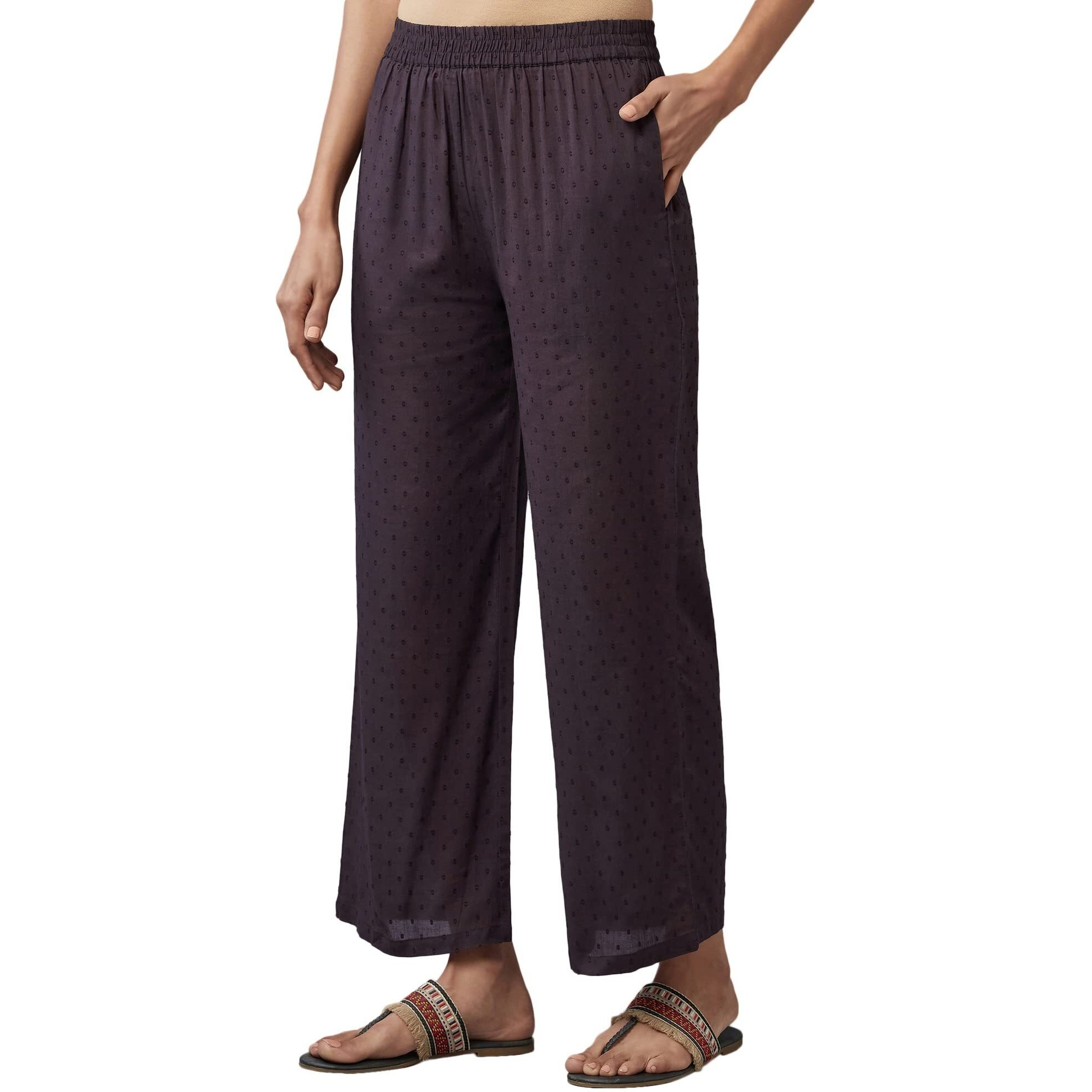 W Pure Cotton Strechable Parallel Pants For Women | Pure Cotton Parallel Pants For Women | Trousers For Women | W For Woman