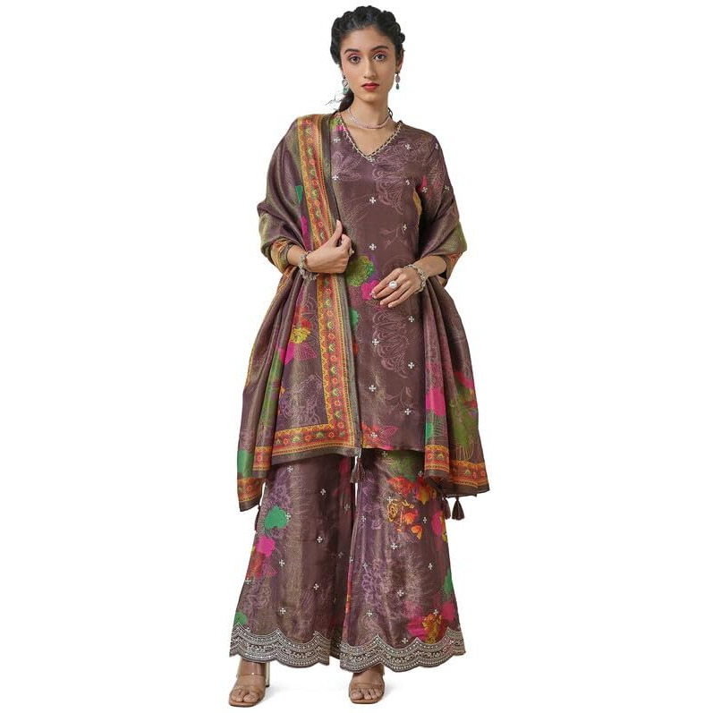 Soch Women's Tissue Salwar Suit (Ewa4Cd20984A_Wine