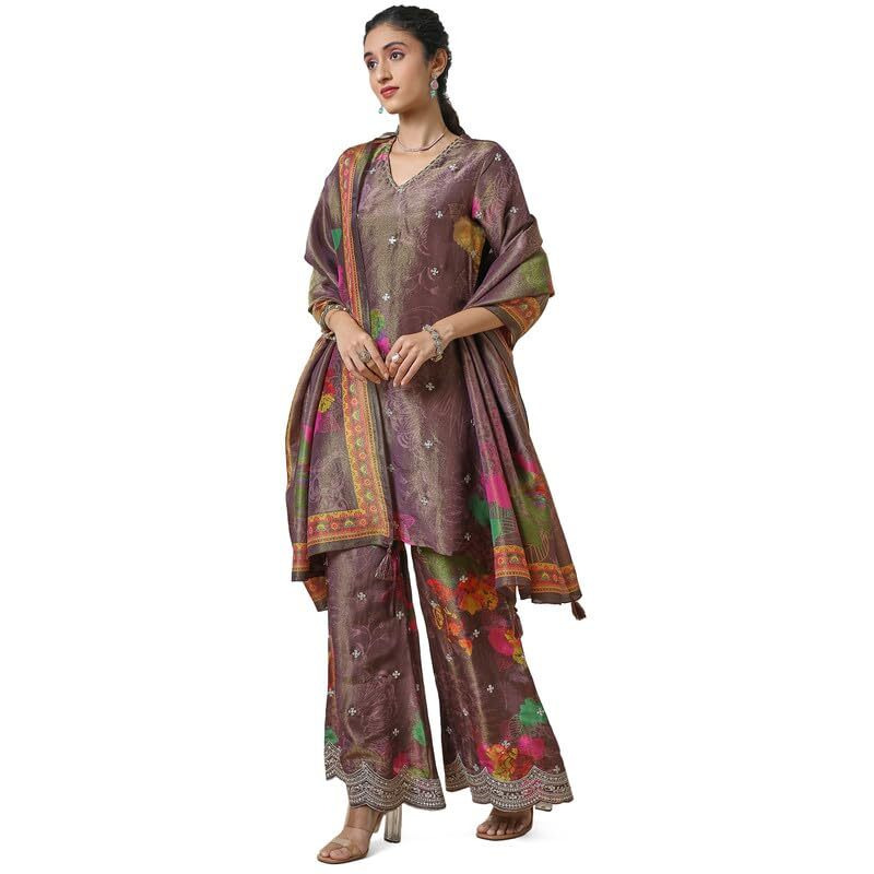Soch Women's Tissue Salwar Suit (Ewa4Cd20984A_Wine