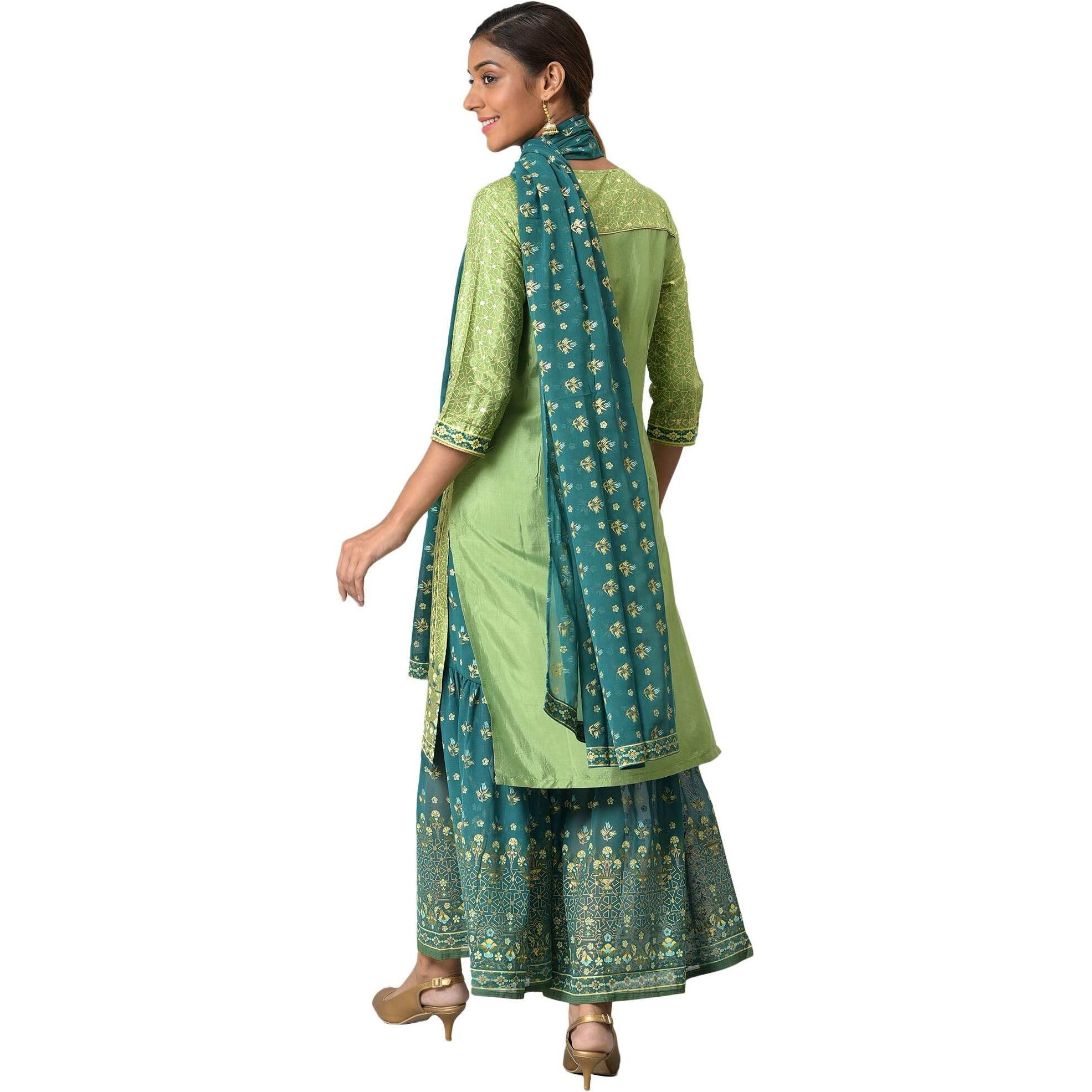 Aurelia Women's Viscose Set (22Aud10444-504440_Green