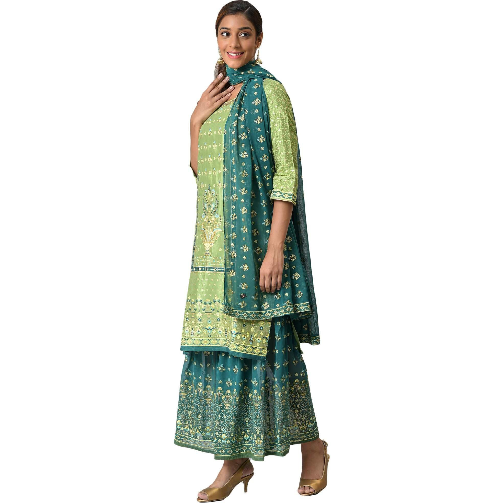 Aurelia Women's Viscose Set (22Aud10444-504440_Green