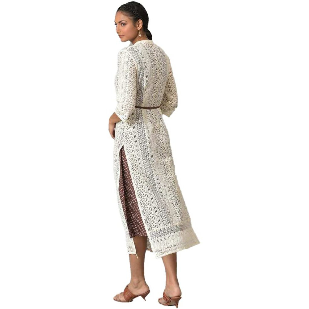 W For Woman Women's Cotton Jacket (22Auw17872-217312_Ecru_10)