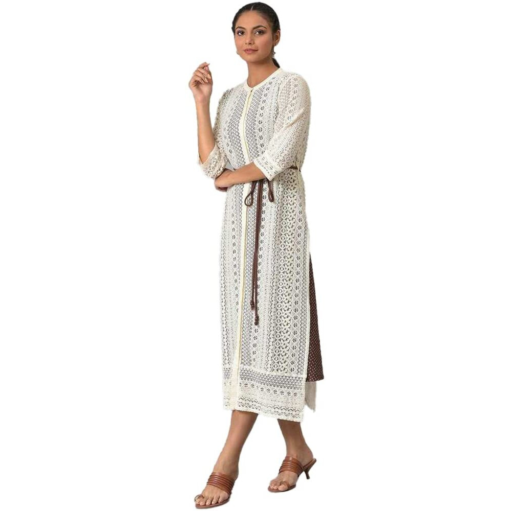 W For Woman Women's Cotton Jacket (22Auw17872-217312_Ecru_10)