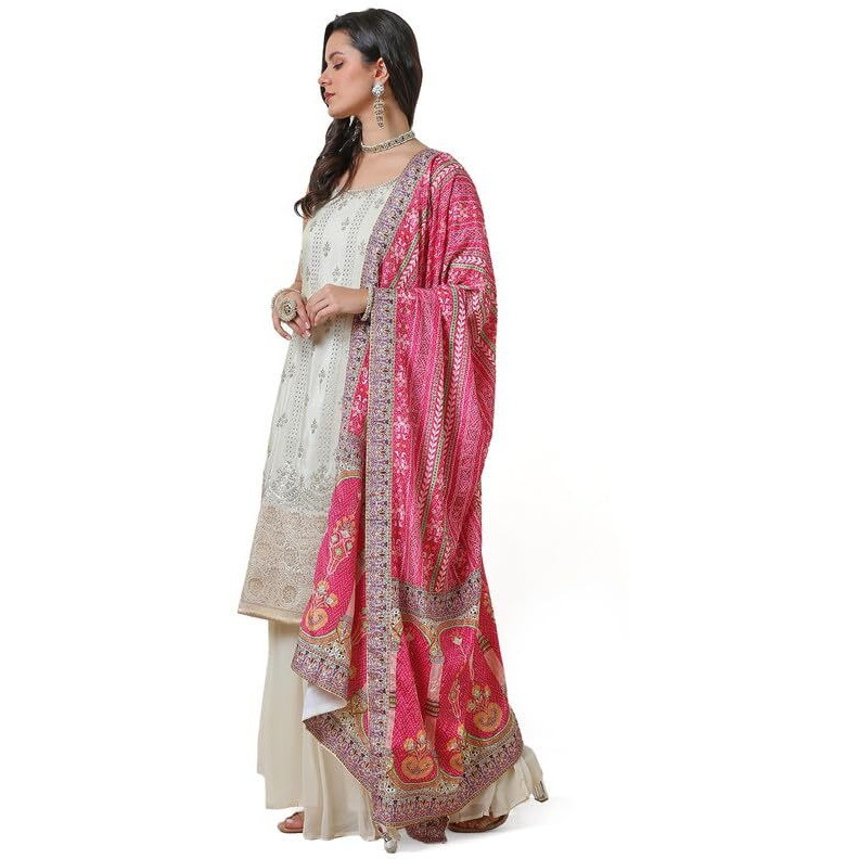Soch Women's Brocade Salwar Suit (Owa4Cd21025A_Off White