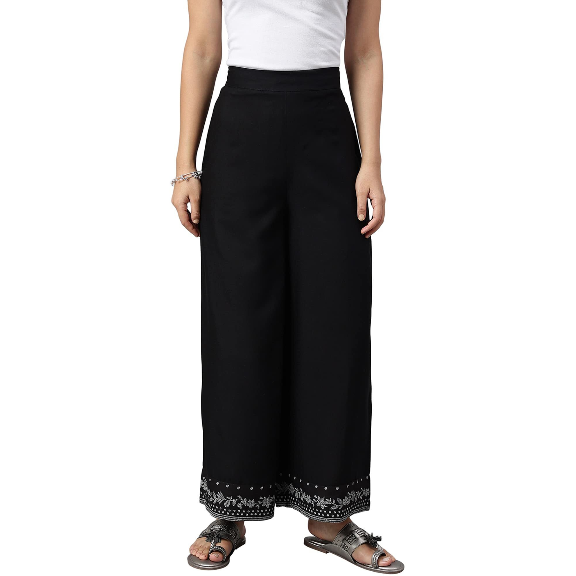 W For Woman W Strechable Parallel Pants For Women | Trousers For Women