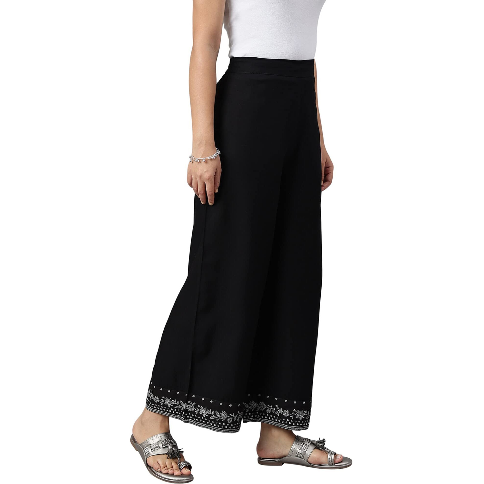 W For Woman W Strechable Parallel Pants For Women | Trousers For Women
