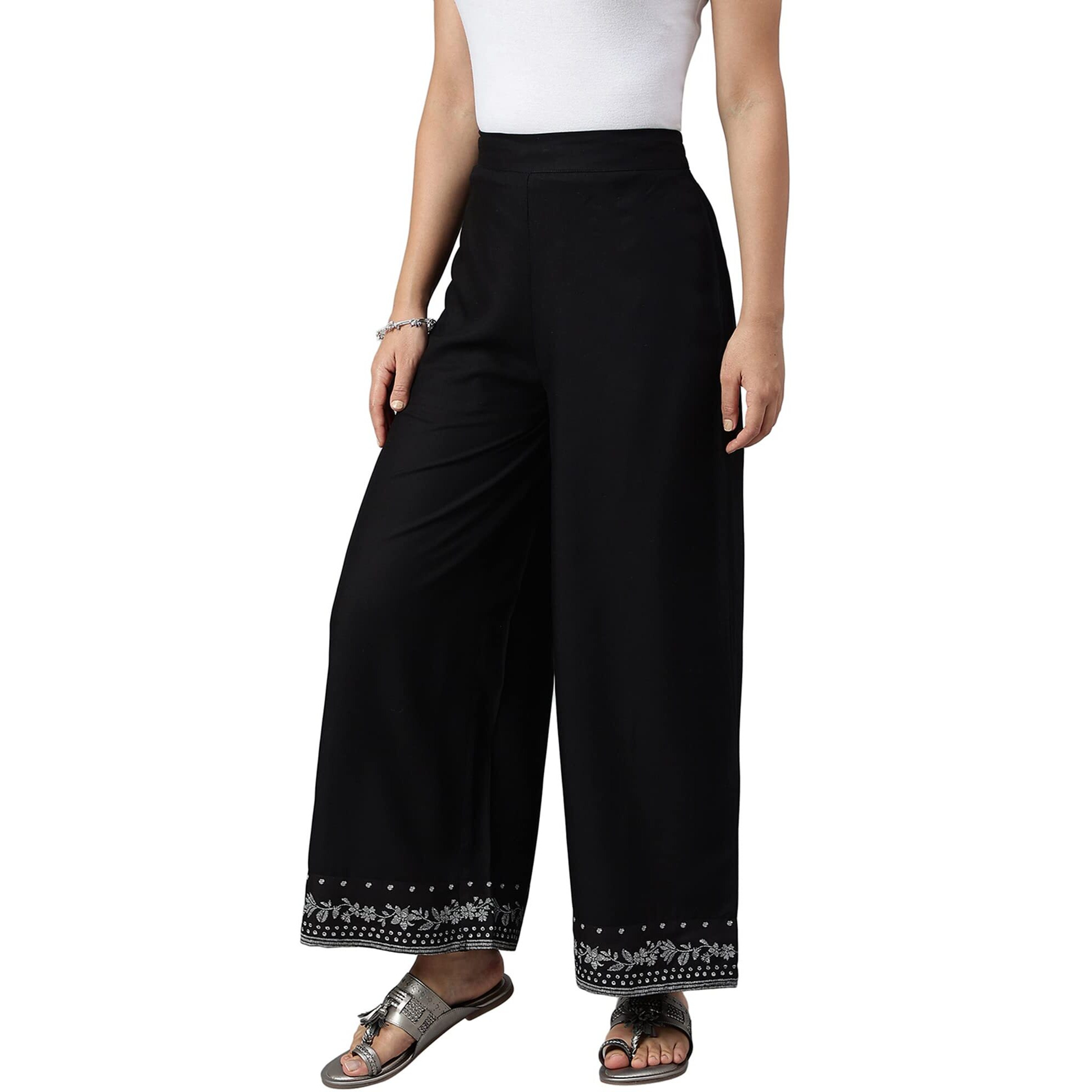 W For Woman W Strechable Parallel Pants For Women | Trousers For Women