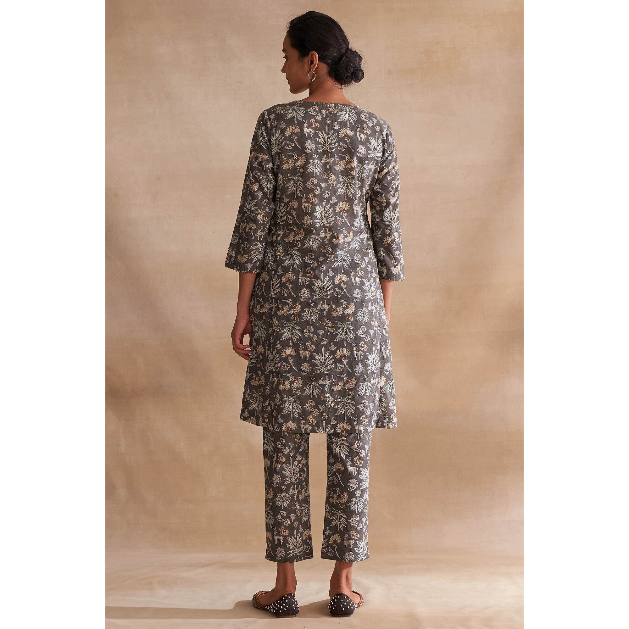 W For Woman Women's Cotton Regular Kurta (22Maf11477