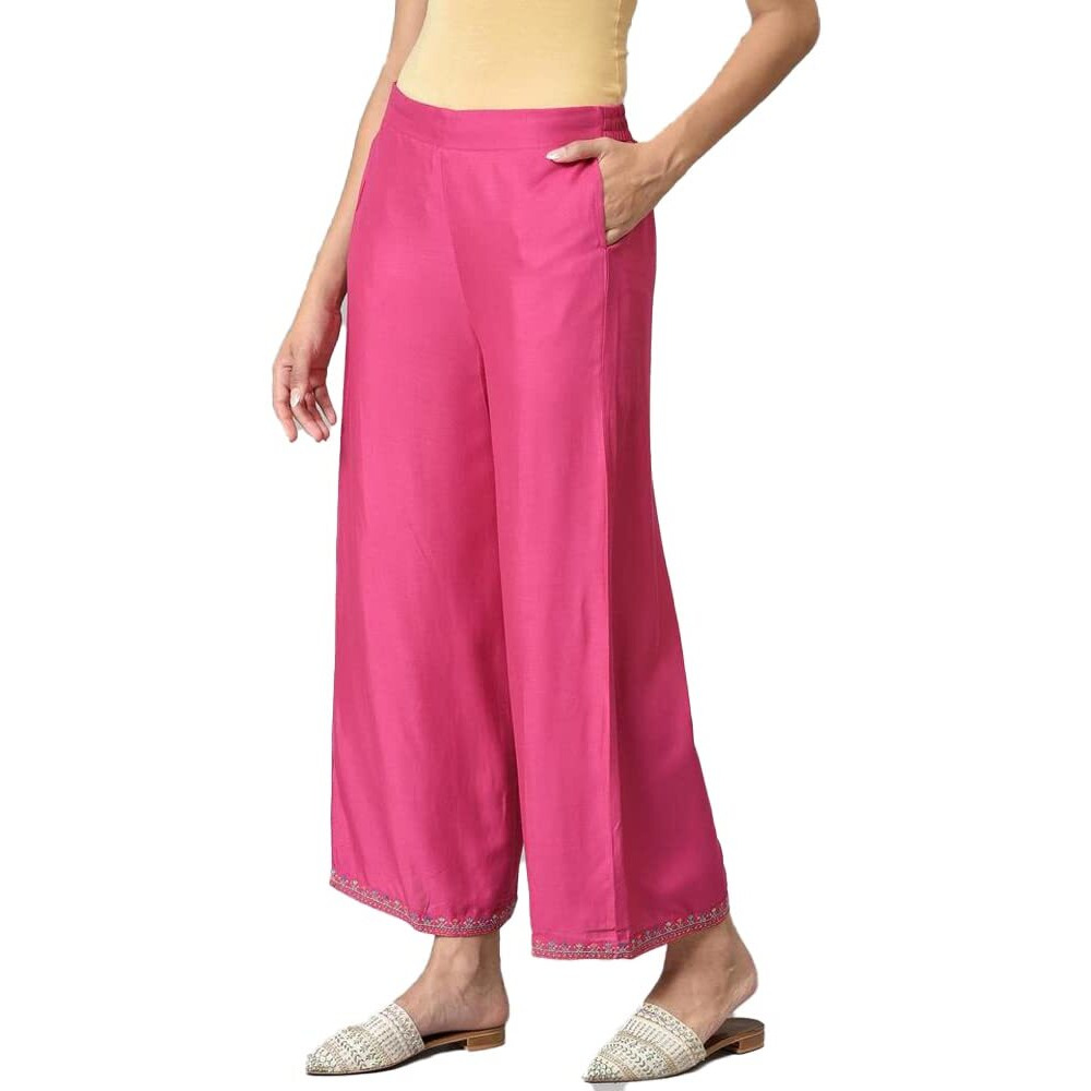 W Strechable Parallel Pants For Women | Trousers For Women | W For Woman