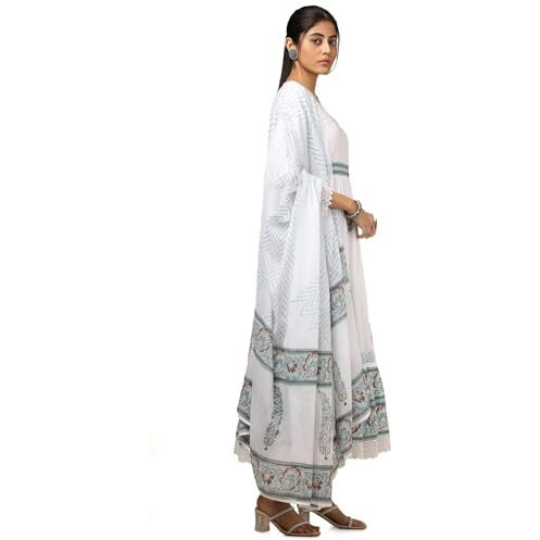 Soch Women's Cotton Salwar Suit Set (Cws5Cd21552_Off White