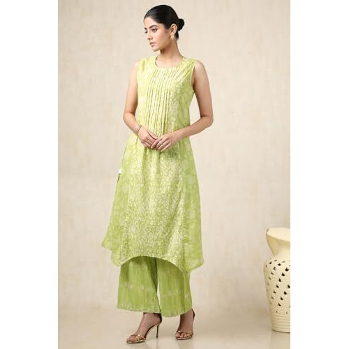Soch Women's Cotton Dobby Kurta Set (Cws5Ks10779_Green