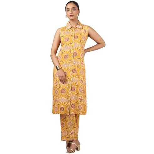 Soch Women's Rayon Salwar Suit Set (Fws5Ks10780_Mustard