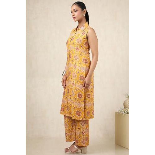 Soch Women's Rayon Salwar Suit Set (Fws5Ks10780_Mustard