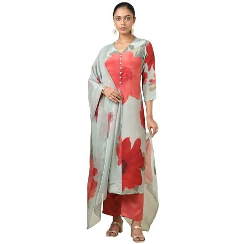 Soch Women's Crepe Salwar Suit Set (Ews4Cd20737_Sap Green