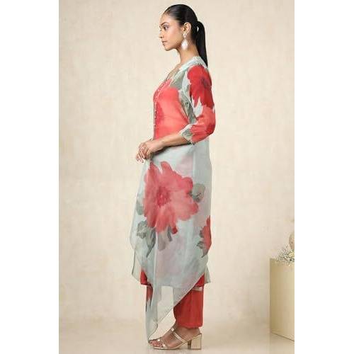 Soch Women's Crepe Salwar Suit Set (Ews4Cd20737_Sap Green