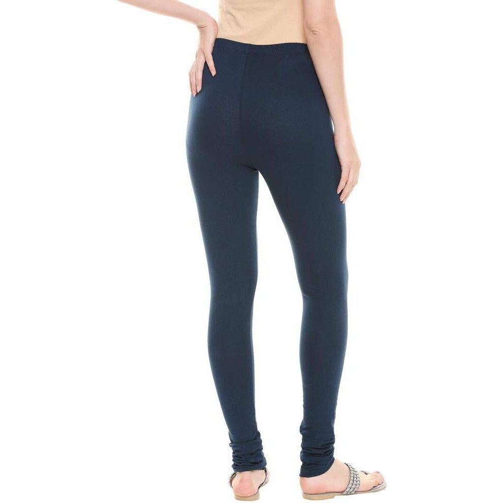 Aurelia Women's Cotton Chudidar Churidar Bottom (20Fea60024-601416_Blue_L)