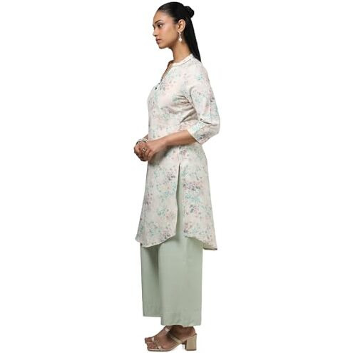 Soch Women's Cotton Linen Regular Kurta (1_Cws5Ku61140_Beige