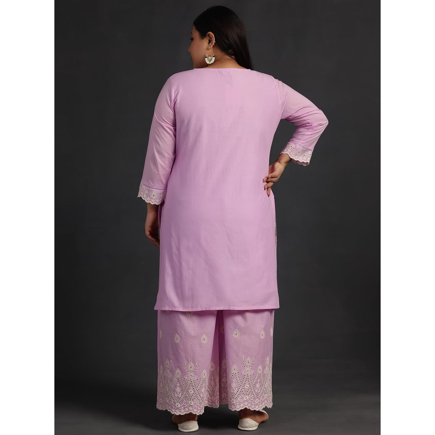 Libas Extra Love Women's Cotton Co-Ords (15572_Lavender_3Xl)