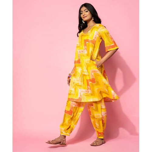 Libas Womens Printed Cotton Co-Ord Set For Women