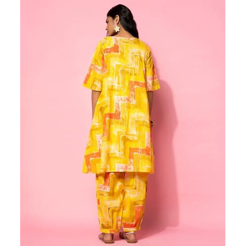 Libas Womens Printed Cotton Co-Ord Set For Women