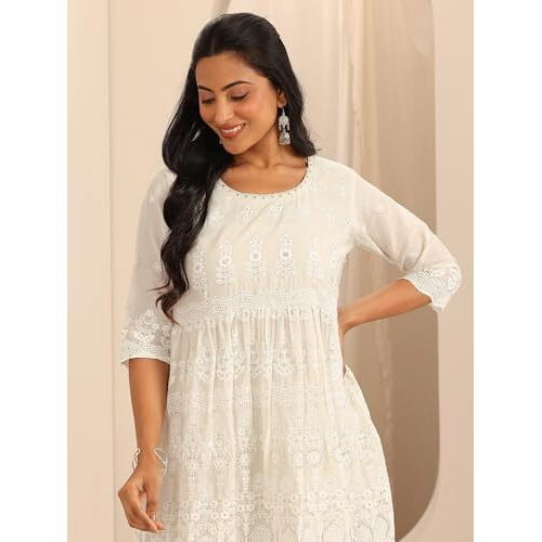 Libas Womens Embroidered Cotton Co-Ord Set For Women