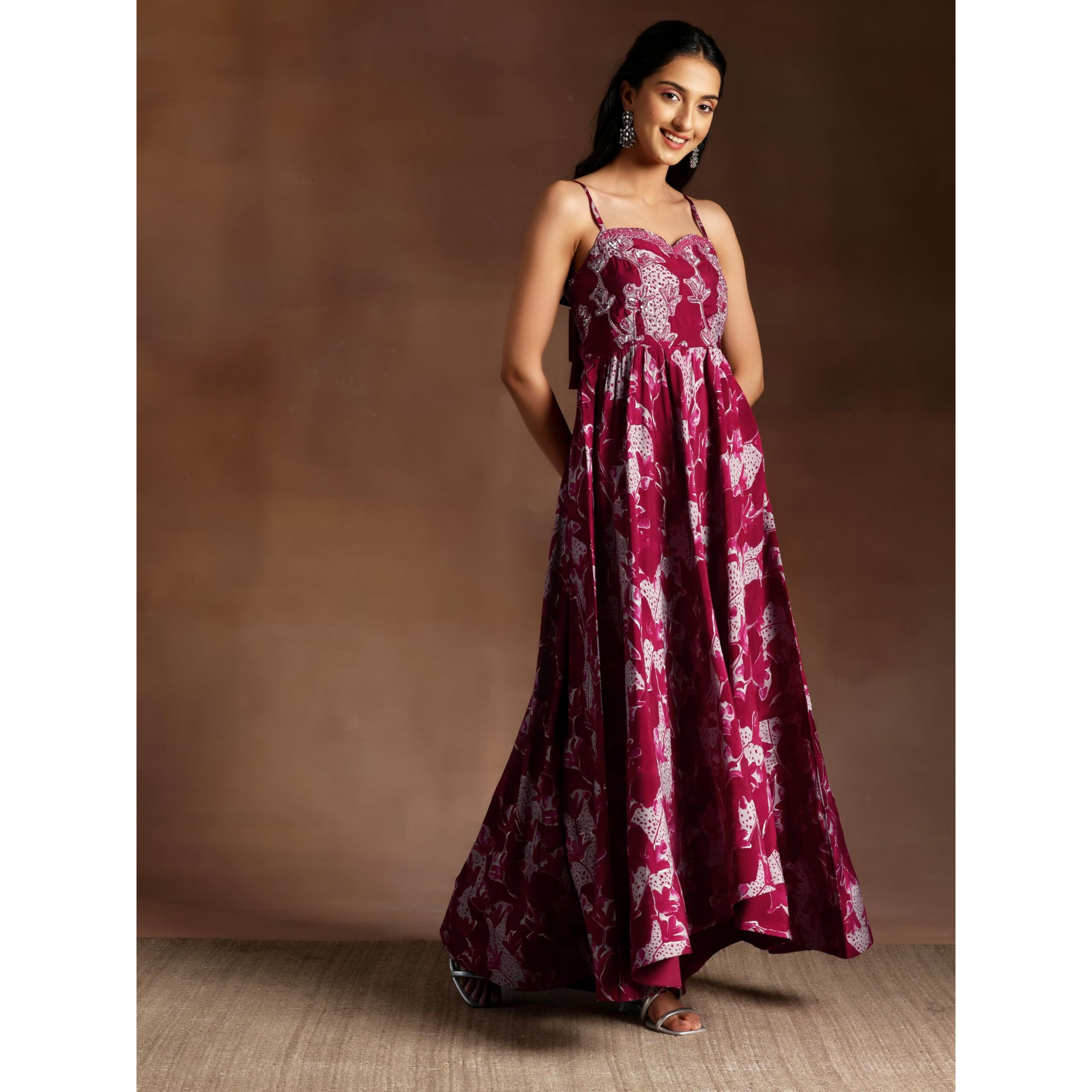Libas Women's Silk Blend Kurta Set (35846_Pink
