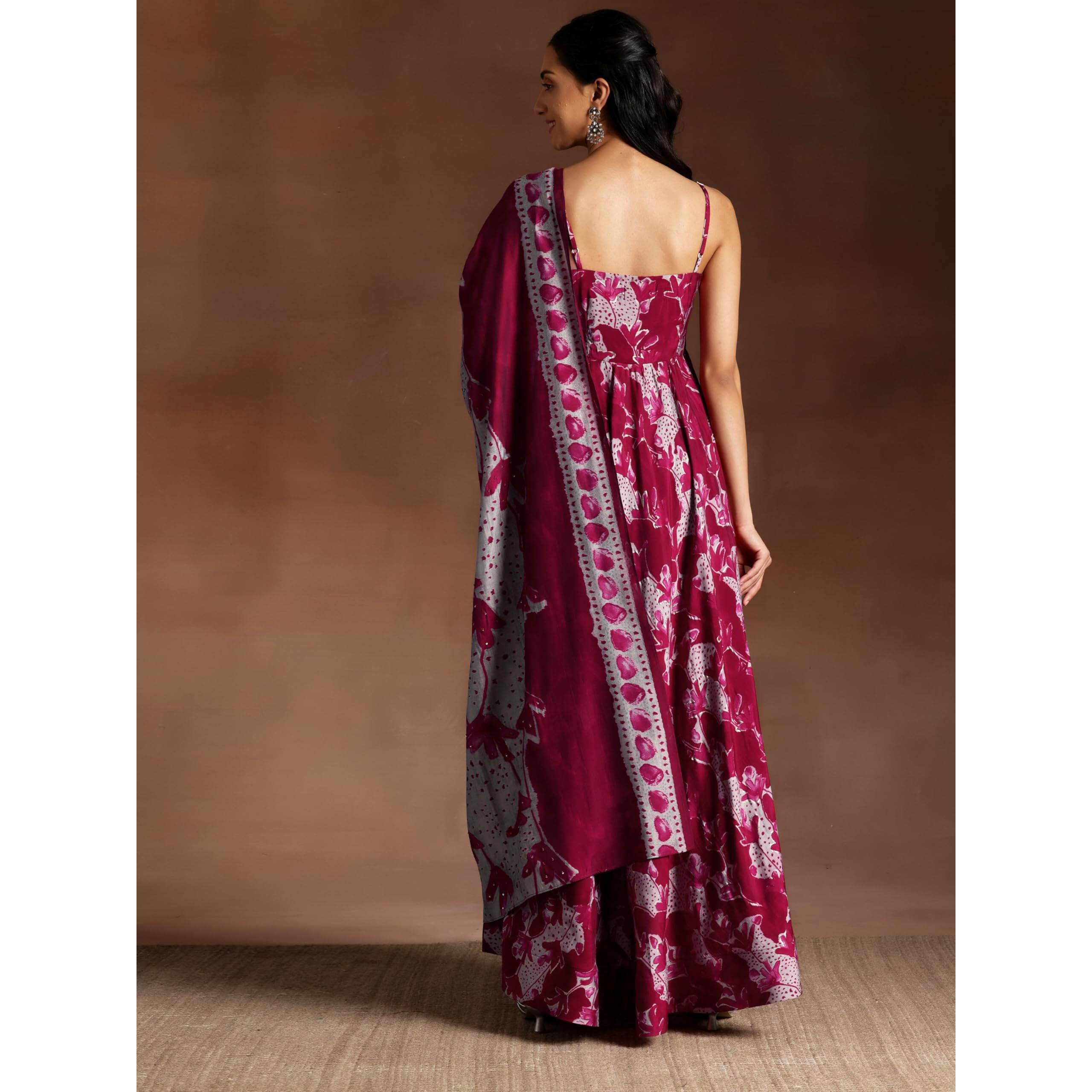 Libas Women's Silk Blend Kurta Set (35846_Pink