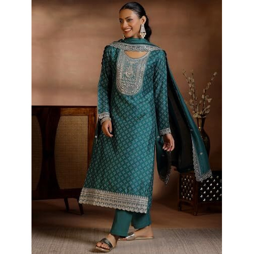 Libas Women's Silk Blend Kurta Set (27682