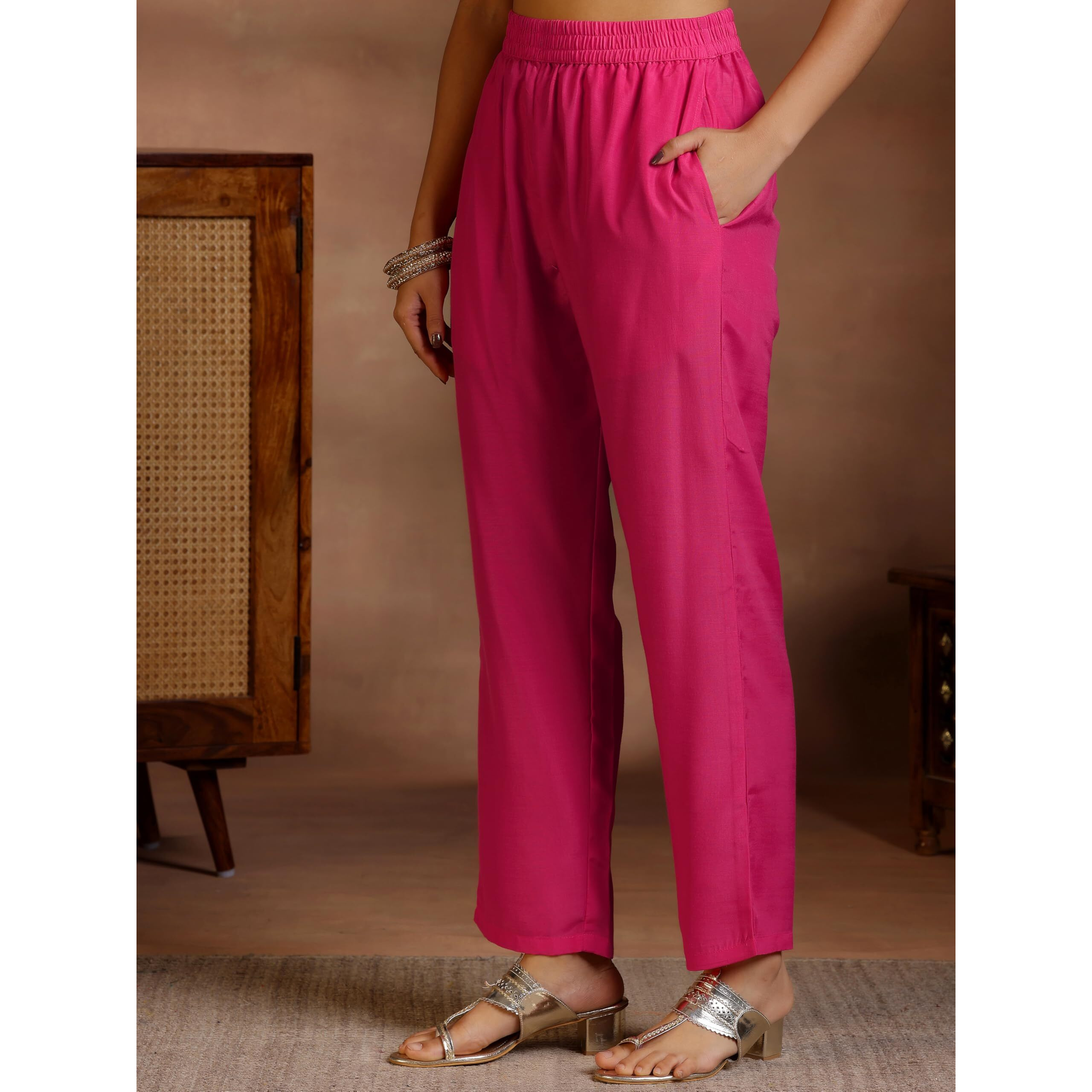 Libas Women's Silk Blend Kurta Set (27685