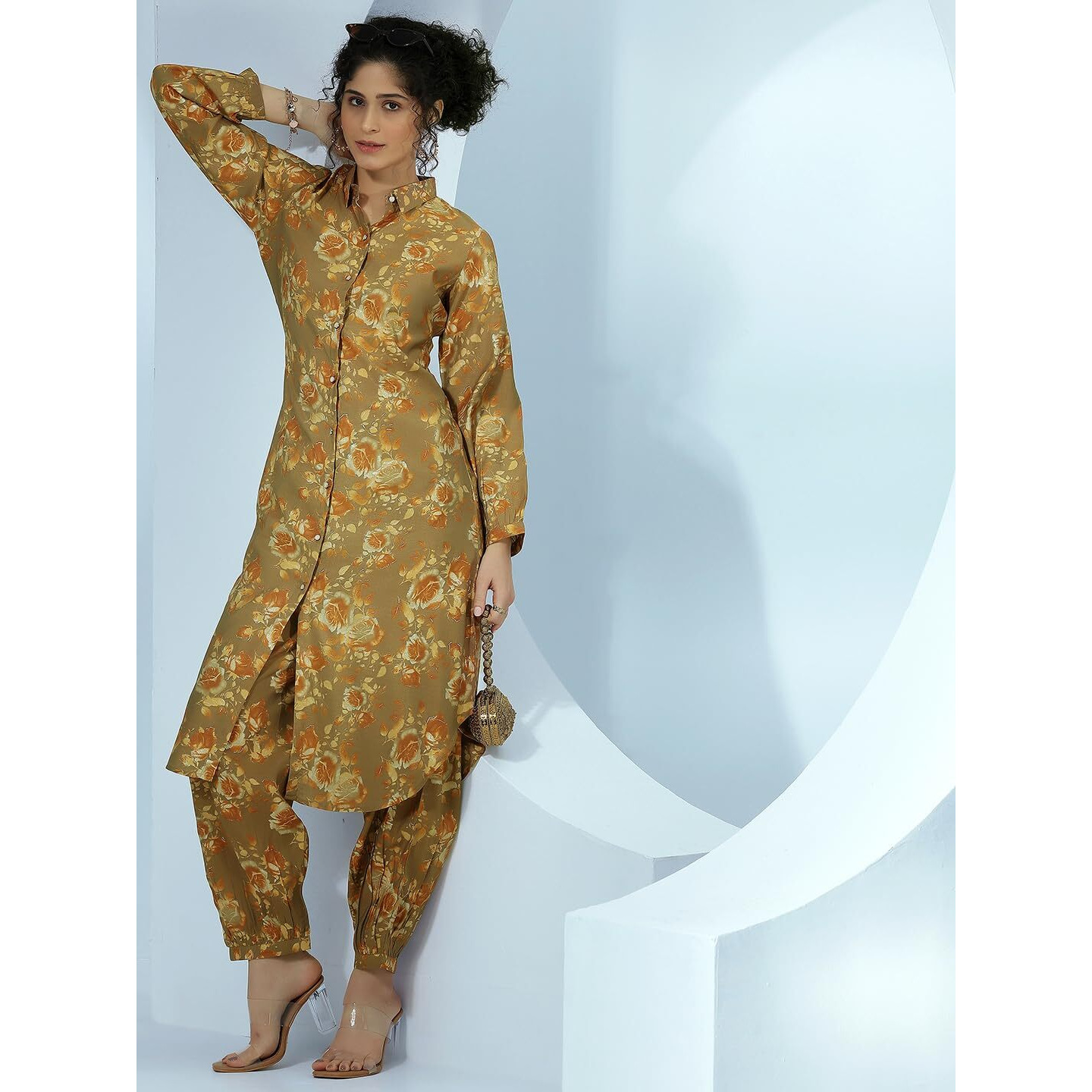 Libas Women's Silk Blend Co-Ord Set (27804