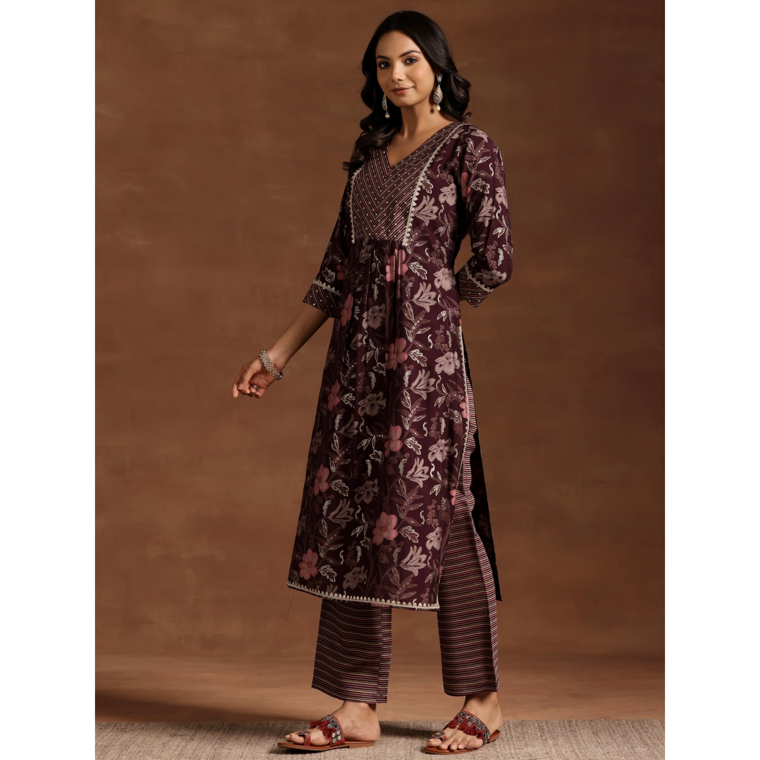 Libas Women's Silk Blend Kurta Set (36814