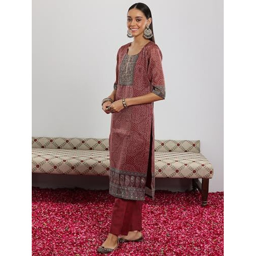 Libas Women's Silk Blend Kurta Set (49138