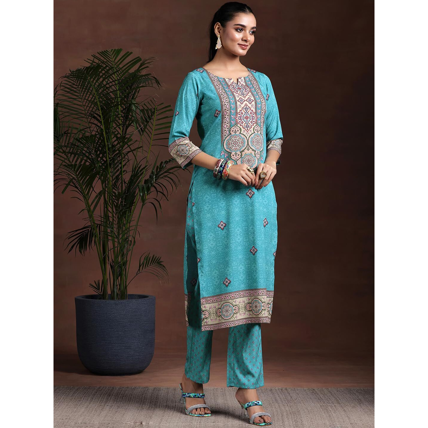 Libas Women's Poly Crepe Kurta Set (36942
