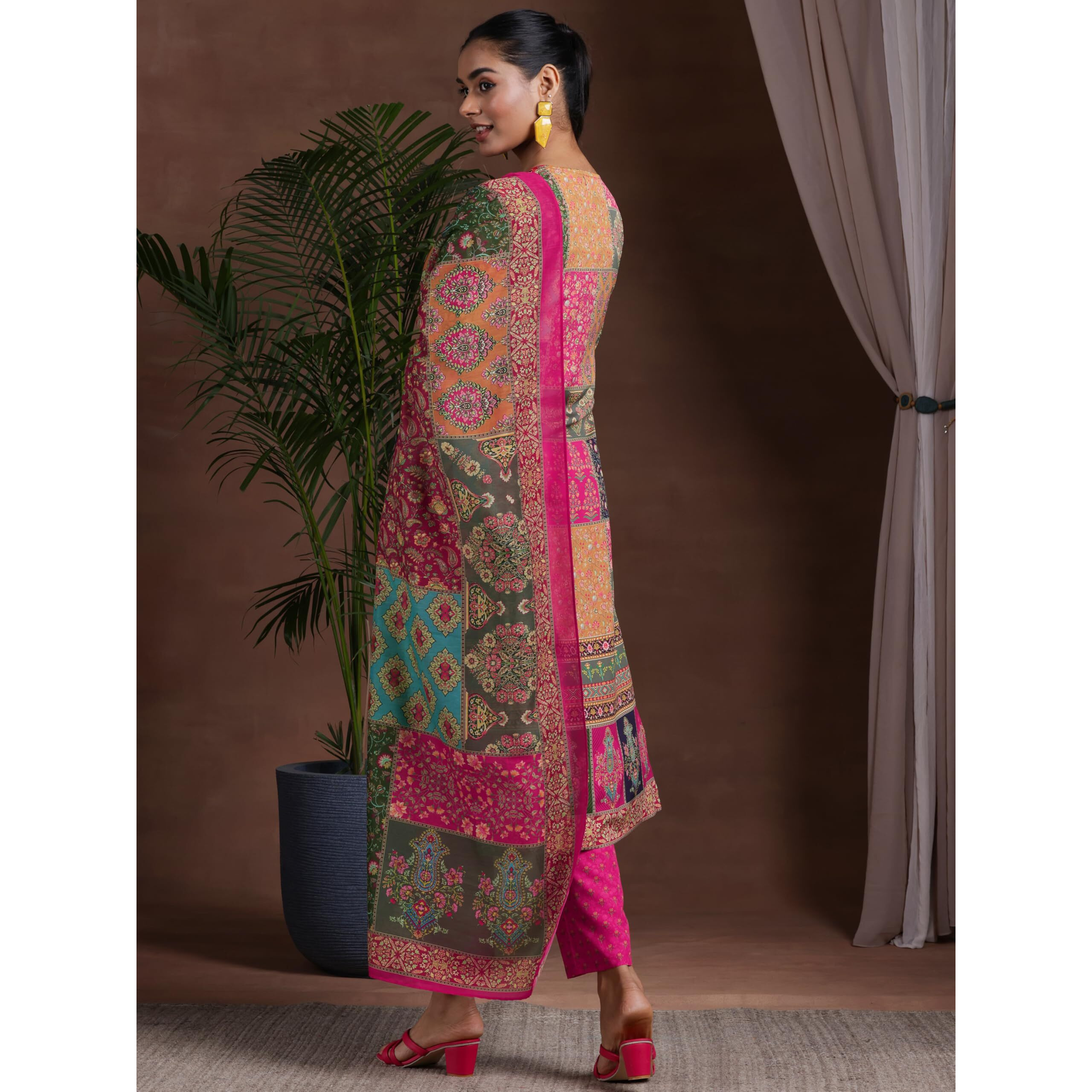 Libas Women's Poly Crepe Kurta Set (36955_Multi
