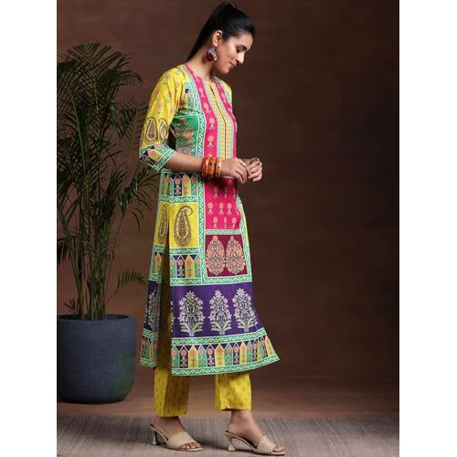 Libas Women's Poly Crepe Kurta Set (36956