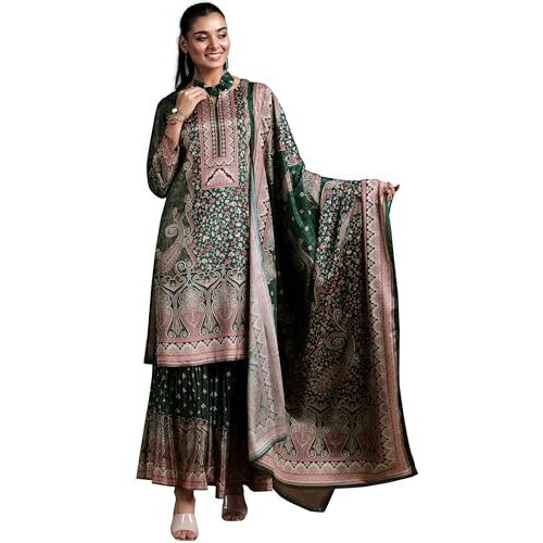 Libas Women's Silk Blend Kurta Set (36997