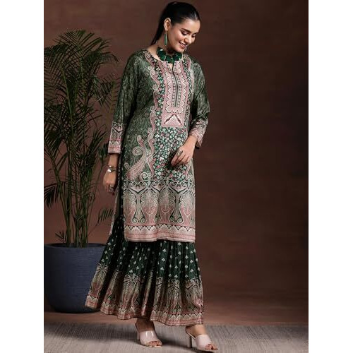 Libas Women's Silk Blend Kurta Set (36997