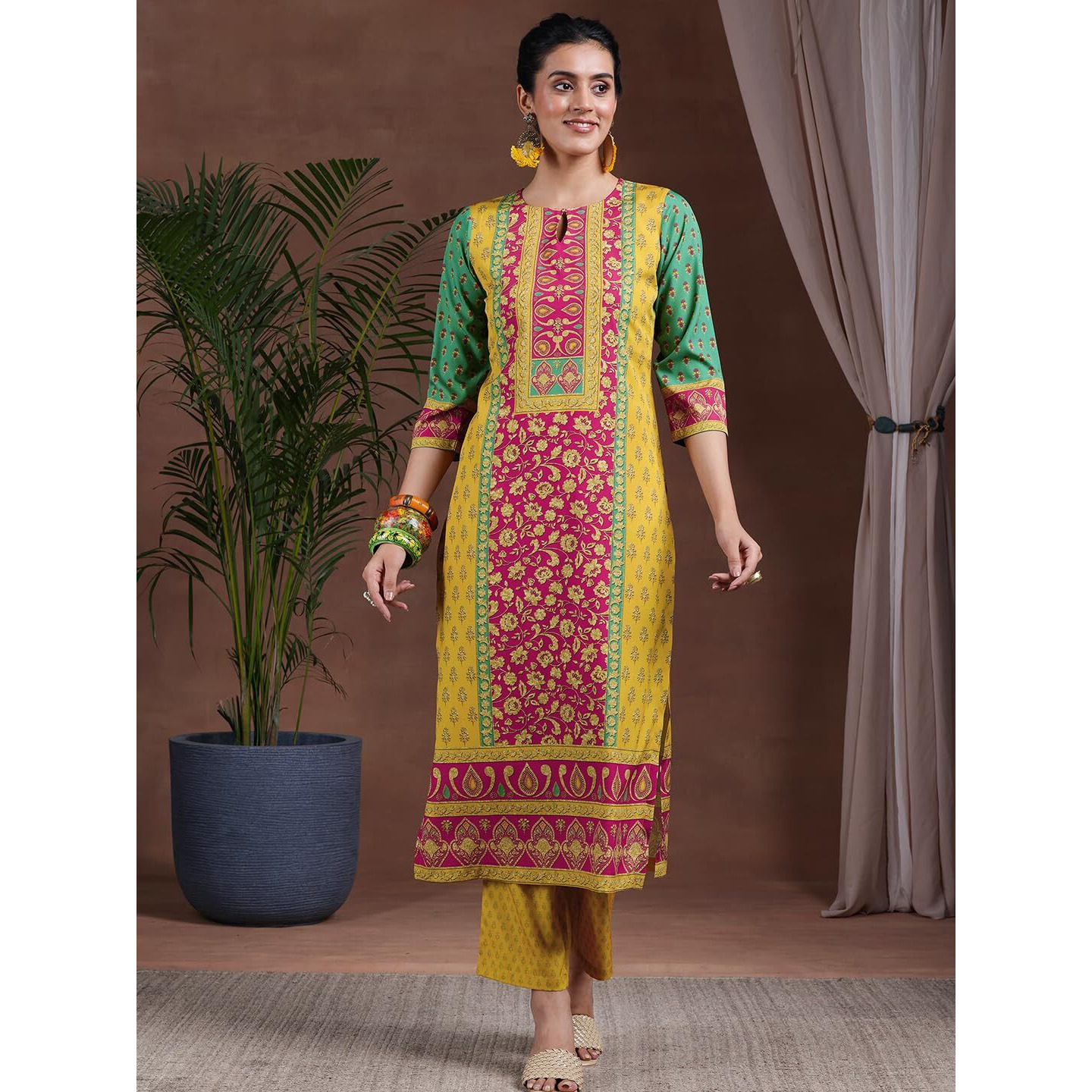Libas Women's Poly Crepe Kurta Set (36999