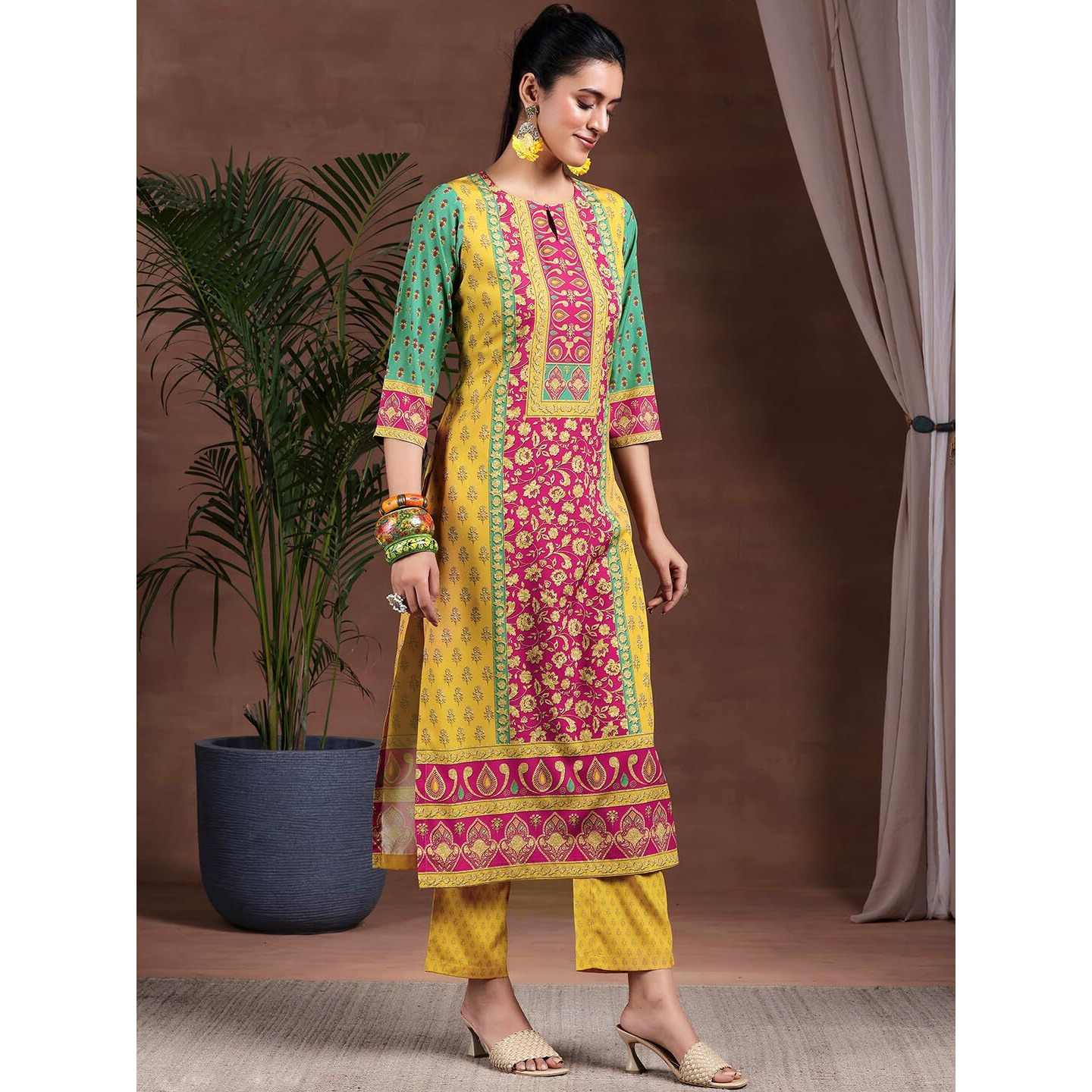 Libas Women's Poly Crepe Kurta Set (36999
