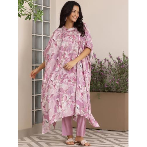 Libas Womens Printed Silk Blend Co-Ord Set For Women