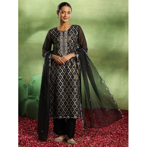 Libas Women's Organza Kurta Set (49319