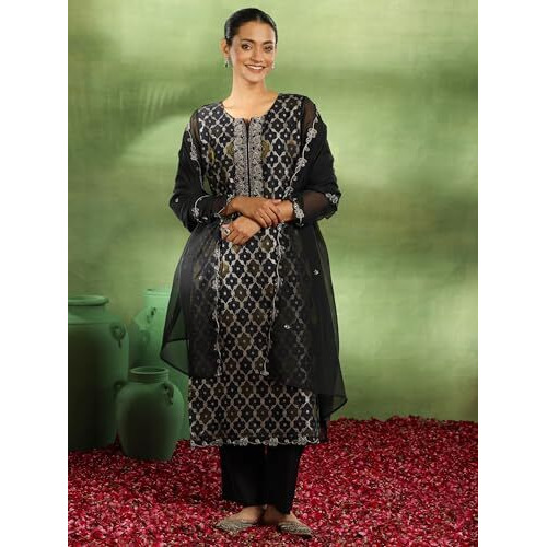 Libas Women's Organza Kurta Set (49319
