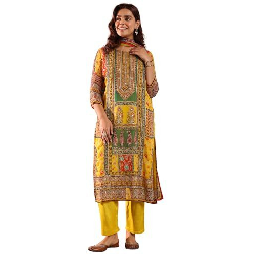 Libas Women's Pure Organza Kurta Set (49333
