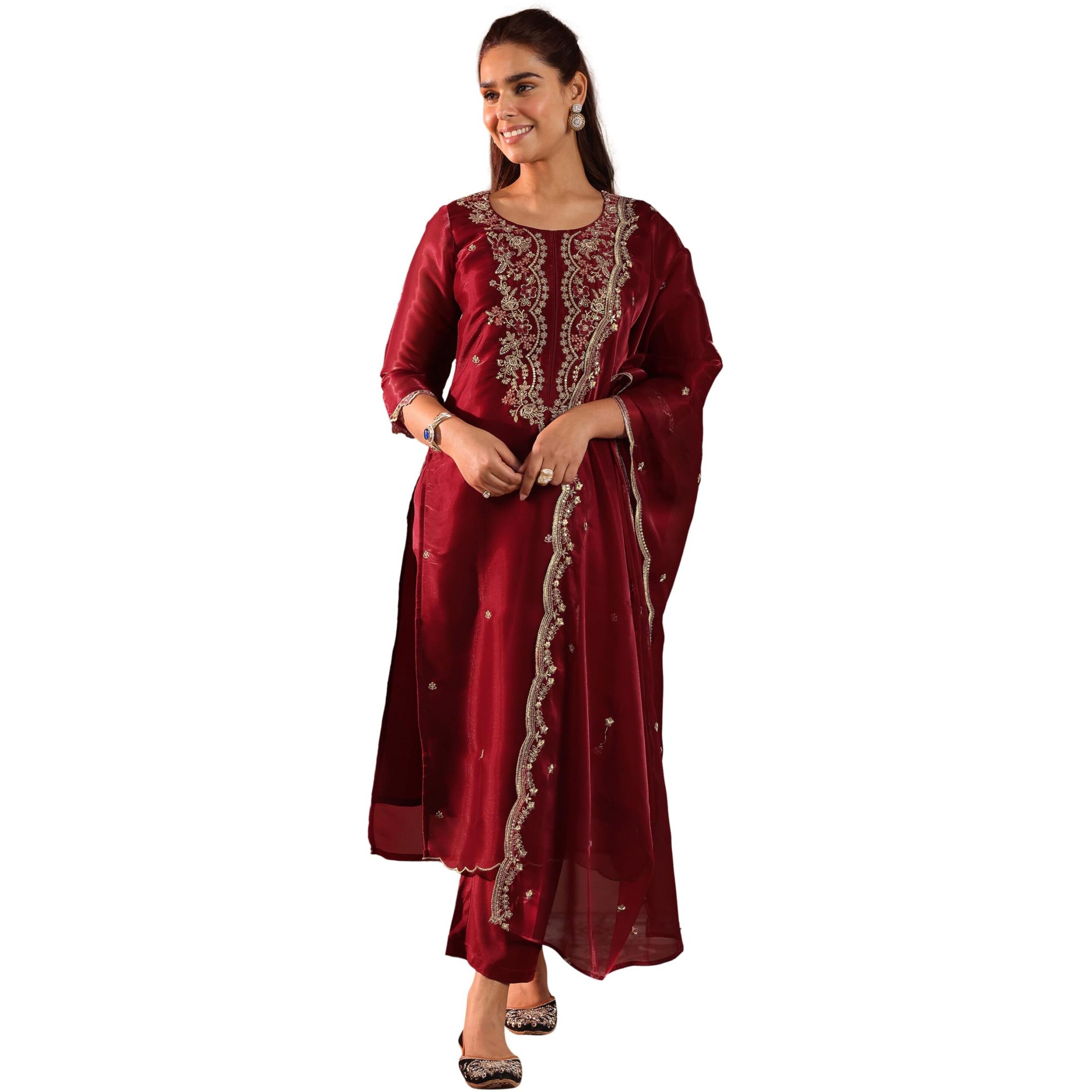 Libas Women's Glass Tissue Kurta Set (49338