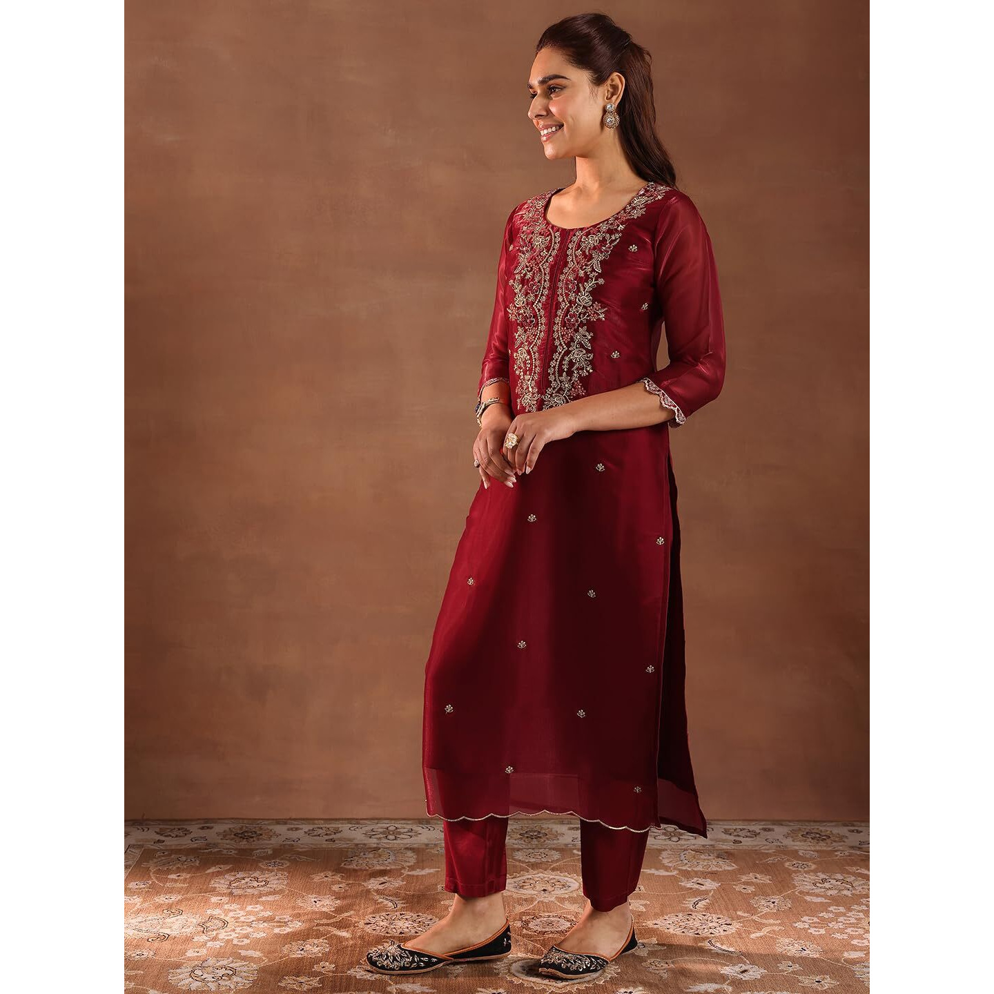 Libas Women's Glass Tissue Kurta Set (49338
