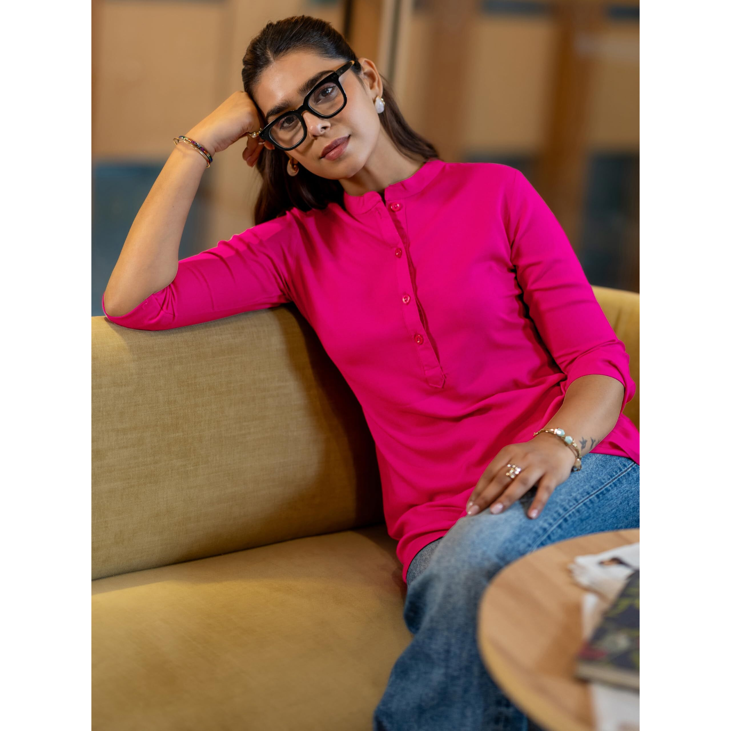 Libas Women's Straight Tunics (58226_Pink