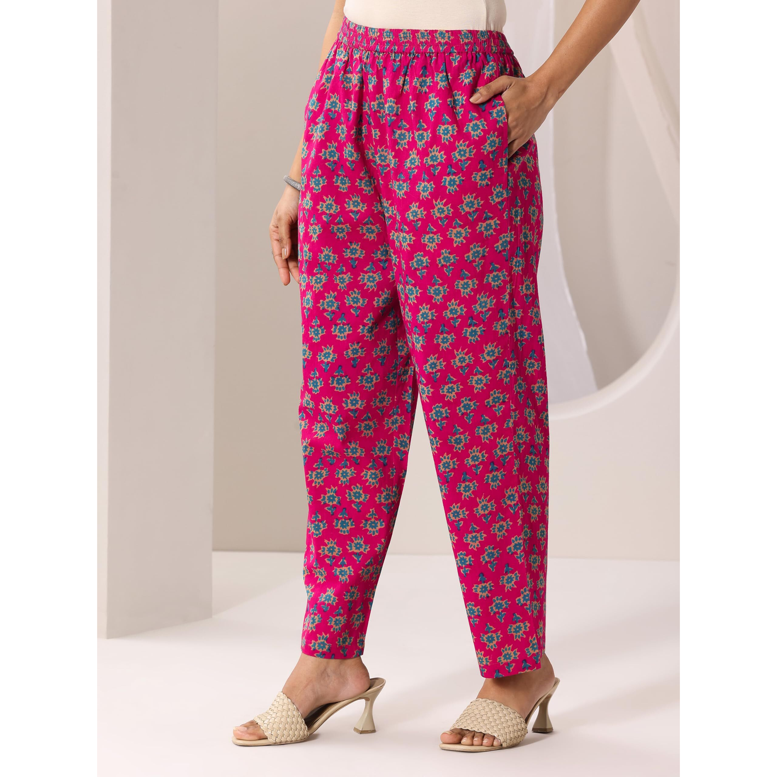 Libas Women's Cotton Kurta Sets (99055O_Pink_S)