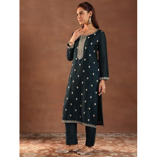 Libas Women's Silk Blend Kurta Set (49506