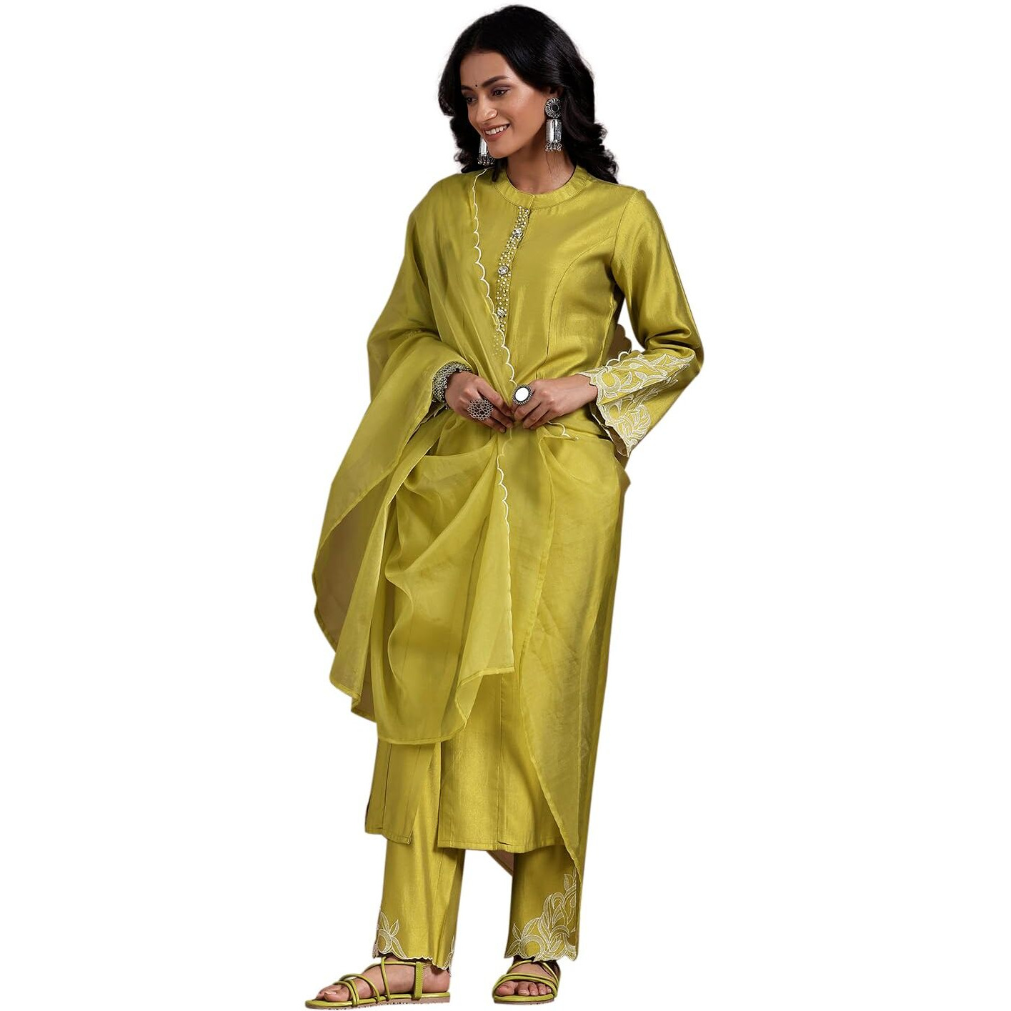 Libas Women's Silk Blend Kurta Set (273870R